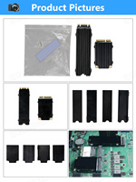 Pendingin SSD Logam untuk M.2 2280 NVMe/MSATA Solid State Disk Drive Pendingin Cepat dari Paduan Aluminium untuk Mini PC, Laptop.