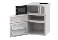3 en 1station appareils de cuisine cuisson cuisson électrique micro-ondes station four cafetière et chaud multifonctionnel