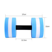 Haltères aquatiques, haltères pour exercices aquatiques, entraînements d'aérobic aquatique, 2 haltères en mousse portables, écologiques, pour hommes et femmes