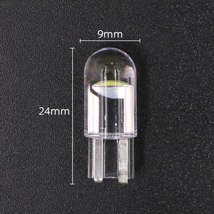 Car parking <b>light</b> T10 W5W 194 168 Transparent glass COB round <b>plug</b> COB - Product Image 4