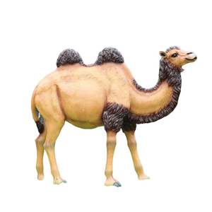 تماثيل حيوانات من الراتنج والألياف الزجاجية بحجم طبيعي لتزيين الحدائق الخارجية، تمثال جمل من الراتنج - Product Image 6