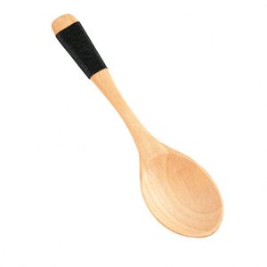Wholesale Japanese-Style Minimalist Wooden Dining Nanmu Wood Twine <b>Small</b> Slurping Noodles Long-Handled <b>Spoon</b> - Product Image 4