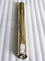 Fabricant de feuille d'aluminium, rouleaux de feuille d'or Offre Spéciale Double face, feuille d'estampage à chaud en or léger pour le plastique