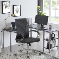 Chaise de bureau exécutive ergonomique pivotante personnalisable avec coussin fin, couleur sur mesure, pour la maison, le bureau ou les conférences, hauteur réglable, vente en gros