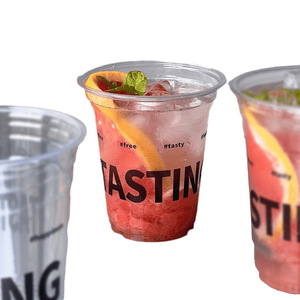 Custom Size PET Disposable Coffee <b>Cups</b> Thickened <b>Cold</b> Drink Latte Milk Tea <b>Cups</b> with Custom Logo Pattern - Product Image 4