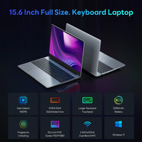 Ordinateur portable RS 15.6 pouces 16GB 512GB SSD Windows 10 11 Notebook Intel Celeron N5095 Office Computer Backlit Fingerprint WiFI Camera BT