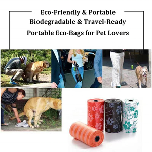 Bolsas para Excremento de Perro al por Mayor, Diseño Simple, Logotipo Personalizado, Material HDPE, Bolsa Compostable para Desechos de Mascotas con Dispensador - Product Image 6