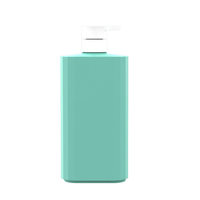 Bouteille pompe carrée en plastique HDPE de 750 ml pour lotion corporelle, vente chaude en gros d'usine, avec couleur personnalisable et impression sérigraphiée