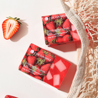 COCOAIMEE Jabón Facial y Corporal Perfumado con Frutas 200G, Jabón Nutritivo para la Piel con Aroma a Uvas y Limón, Jabón Artesanal con Aceites Esenciales, Sets de Regalo