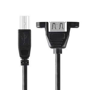 <b>Usb</b> B Male To A Female Adapter <b>Cable</b> With Screw Holes <b>For</b> <b>Printer</b> Data Connection - Product Image 3