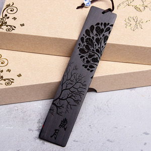 Set di Segnalibri in Legno Personalizzati con Incisione Laser, in Legno di Sandalo Naturale, con Nappa e <span class=keywords><strong>Perline</strong></span> in Porcellana - Vendita all'Ingrosso - Product Image 3
