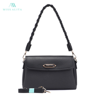 Sac à bandoulière rayé en cuir PU pour femme Miss Alita, idéal pour le quotidien et les soirées, marque de luxe, vente en gros personnalisée