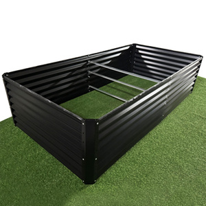 VERTAK 240x120x60cm Galvanized Steel <b>Raised</b> Garden Bed 20kg Heavy Duty Metal <b>Planter</b> Box for Backyard Vegetables - Product Image 4