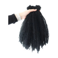 Perruque courte bouclée afro kinky en fibre chimique, style exotique, pour tresses africaines, populaire en Europe et aux États-Unis, fabrication machine