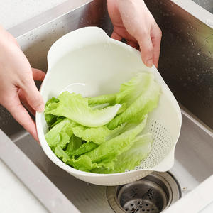 1 ud. Cesta coladora de plástico para cocina, accesorio para limpiar verduras, lavar arroz y escurrir alimentos - Product Image 4