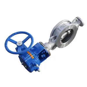 High Quality Stainless Steel Wafer Type Hard Seal Butterfly Valve With Worm GearD73H,D373H,D673H,D973H