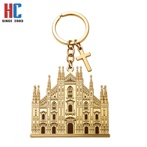 Llavero de Metal con Relieve 3D del <span class=keywords><strong>Duomo</strong></span> de Milán, Recuerdo de <span class=keywords><strong>Italia</strong></span>, Iglesia Gótica, Fabricado por una Empresa con 23 Años de Experiencia - Product Image 4