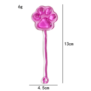 Mini jouet de décompression en TPR extensible, doux au toucher, en forme de patte de chat, jouets à presser collants pour enfants, jouets amusants - Product Image 4