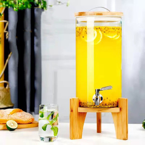 <span class=keywords><strong>Dispensador</strong></span> <span class=keywords><strong>de</strong></span> Cerveza Transparente <span class=keywords><strong>de</strong></span> 5L 8L 11L con Grifo <span class=keywords><strong>de</strong></span> Acero Inoxidable, Tapa <span class=keywords><strong>de</strong></span> Bambú y Soporte <span class=keywords><strong>de</strong></span> Madera para Jugo, Vino, <span class=keywords><strong>Agua</strong></span> y Bebidas - Product Image 2