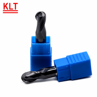 HRC58 Solid Carbide D6mm 4 Flute Ball Nose End Mill Milling Cutter Fresas untuk Inti Cetakan Presisi Berlapis TiAlN
