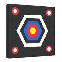 Cible de tir à l'arc en mousse XPE à grille de 4 pieds, imprimée sur mesure, à assembler par emboîtement, pour entraînement combiné