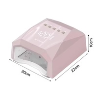 Lampu Kuku UV Pengering Gel Cat Kuku Isi Ulang 120W Tanpa Kabel Layar LCD Sensor Otomatis