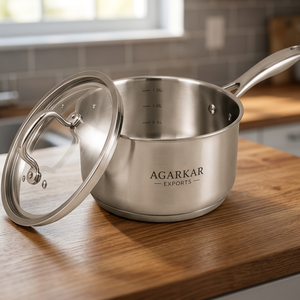 Juego de ollas y sartenes de acero inoxidable de 10 piezas con asas remachadas, compatibles con gas, para uso diario en la cocina. - Product Image 5