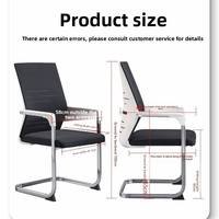 Chaise de bureau ergonomique avec accoudoirs, style moderne et épuré, accoudoirs fixes, cadre blanc, chaise de bureau en maille grise