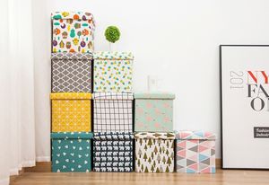 Cute Storage Stool Ottoman Dustproof Miscellaneous Goods Storage Box with Lid - Product Image 5