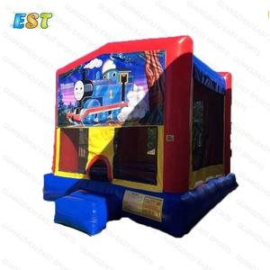 Casa de rebote Modular de tren para niños, parque infantil inflable al aire libre - Product Image 5