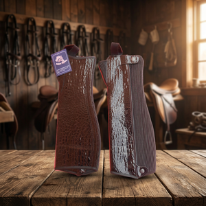 Chaps de media pierna para hombre de tiro medio, tallas personalizables, de cuero genuino y cuero PU, estilo inglés, para equitación, con cierre de cremallera/broche - Product Image 3