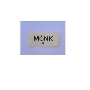 Étiquettes en coton biologique en vrac pour vêtements, logo personnalisé tissé ou imprimé, étiquettes en tissu doux, étiquettes écologiques pour vêtements de mode - Product Image 1