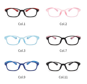 Venta caliente de alta calidad Ce gafas de luz óptica Marco de gafas niños niñas gel de sílice y Marco de gafas TR - Product Image 6