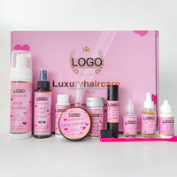 Nouveaux Kits d'Installation de Perruques Boîtes d'Emballage Marque Privée avec Spray Teintant Imperméable pour Dentelle et Colle Forte pour Perruques