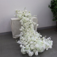 Guirlande de fleurs artificielles en gros, arrangements floraux artificiels en cascade pour la décoration de tables de mariage, d'arches et de fêtes