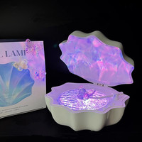 Haute qualité galaxie nord veilleuse vagues ondulation BT haut-parleur lampe de Table pour la maison Portable projecteur coloré lampe de nuit