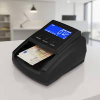 Mini machine de comptage de billets de banque multi-devises portable en plastique avec écran LCD et détecteur de devises électronique