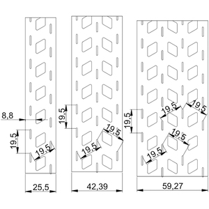 Échantillons Gratuits Bande d'acier nickelé pour soudage par points, espacement 19,5 mm, conception en nid d'abeille pour batterie 18650 - Product Image 3