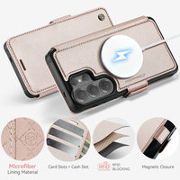Aksesoris Ponsel CaseMe untuk Samsung S26 Ultra S26 FE S25 S24 Plus, Dompet Kulit Flip Cover untuk Samsung S26ultra