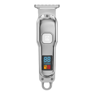 Cortadora de pelo eléctrica portátil, recargable, de doble uso, con pantalla LCD y cuerpo metálico para uso doméstico - Product Image 3
