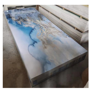 Nóng bán không thấm nước <span class=keywords><strong>PVC</strong></span> tấm đá cẩm thạch UV in tường tấm đá cẩm thạch lựa chọn thay thế đá cẩm thạch tự nhiên cho thiết kế nội thất UV Hội Đồng Quản Trị - Product Image 3