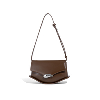 Sac à main écologique de style luxueux pour femmes avec fermeture de couverture et longue sangle réglable sac à main pour dame pour la mode tenue quotidienne féminine