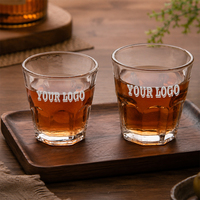 2oz 60ml 100ml 150ml Verre trempé fin Verres à eau en verre trempé Verres à shot incassables