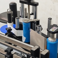 Machine d'étiquetage automatique de bouteilles, applicateur d'étiquettes adhésives pour bouteilles rondes, pour produits alimentaires, cosmétiques et chimiques