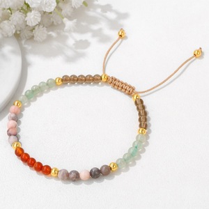 กำไลข้อมือหินบำบัดแบบถักปรับได้ กำไลหินธรรมชาติ รับผลิตตามสั่ง (OEM) สำหรับร้านบูติก ขายส่ง - Product Image 5
