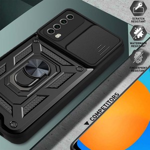 Heavy Duty pour <span class=keywords><strong>HUAWEI</strong></span> Y7A <span class=keywords><strong>P</strong></span> <span class=keywords><strong>SMART</strong></span> <span class=keywords><strong>2021</strong></span> <span class=keywords><strong>coque</strong></span> <span class=keywords><strong>de</strong></span> <span class=keywords><strong>téléphone</strong></span> fenêtre coulissante antichoc avec support d'anneau en métal magnétique Push PC Armor Case - Product Image 6