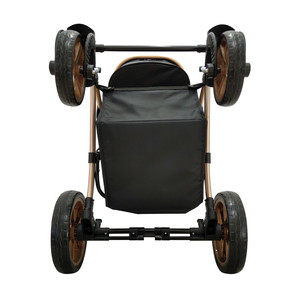 Carrinho de transporte dobrável com rodas para cachorro - Product Image 5