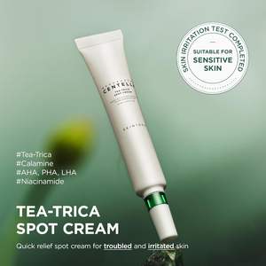   Crème anti-imperfections Tea-Trica 20ml, formule coréenne Cica, Centella Asiatica, Tea Tree, hydratant pour le visage, soin ciblé pour les peaux à tendance acnéique - Product Image 2
