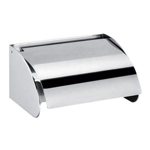 Estilo europeo de acero inoxidable baño tejido titular de papel de pared impermeable rollo de papel higiénico titular con estante - Product Image 1