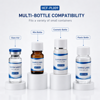 Étiquettes personnalisées pour petits flacons de peptides, autocollants imperméables en PET BOPP pour échantillons cosmétiques, service d'impression OEM